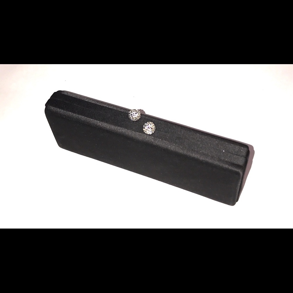 Black evening clutch